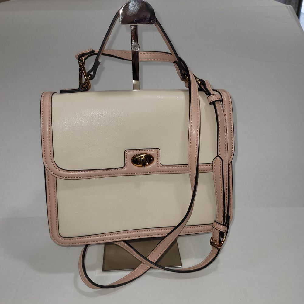Rachel Zoe Crossbody Top Handle PurseBag Preppy Academia Minimalist Career Work